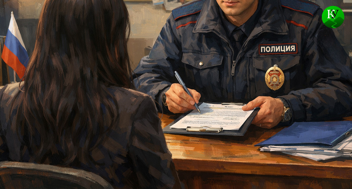 Допрос в полиции. Иллюстрация создана "Кавказским узлом" с помощью ИИ в программе Copilot