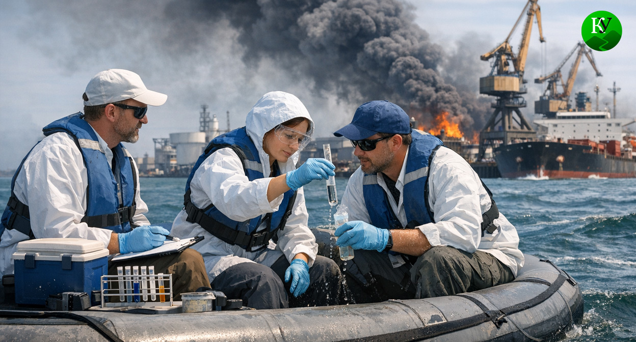 Анализ качества воды. Иллюстрация создана «Кавказским узлом» с помощью ИИ в программе Copilot