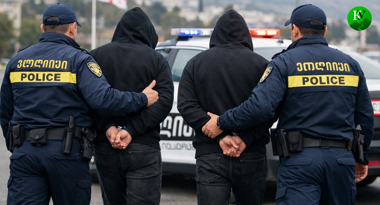 Задержание подозреваемых. Иллюстрация создана «Кавказским узлом» с помощью ИИ в программе Copilot