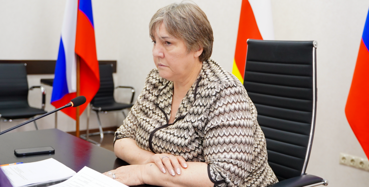 Лариса Туганова. Кадр видеосюжета ГТРК "Алания".