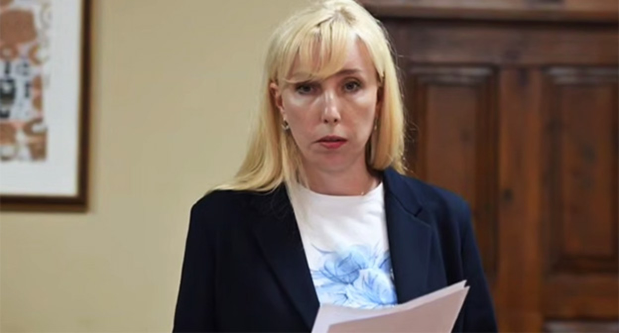 Анна Минькова. 13 мая 2026 г. Скриншот видео https://t.me/opskuban/1582 Анна Минькова. 13 мая 2026 г. Скриншот видео https://t.me/opskuban/1582