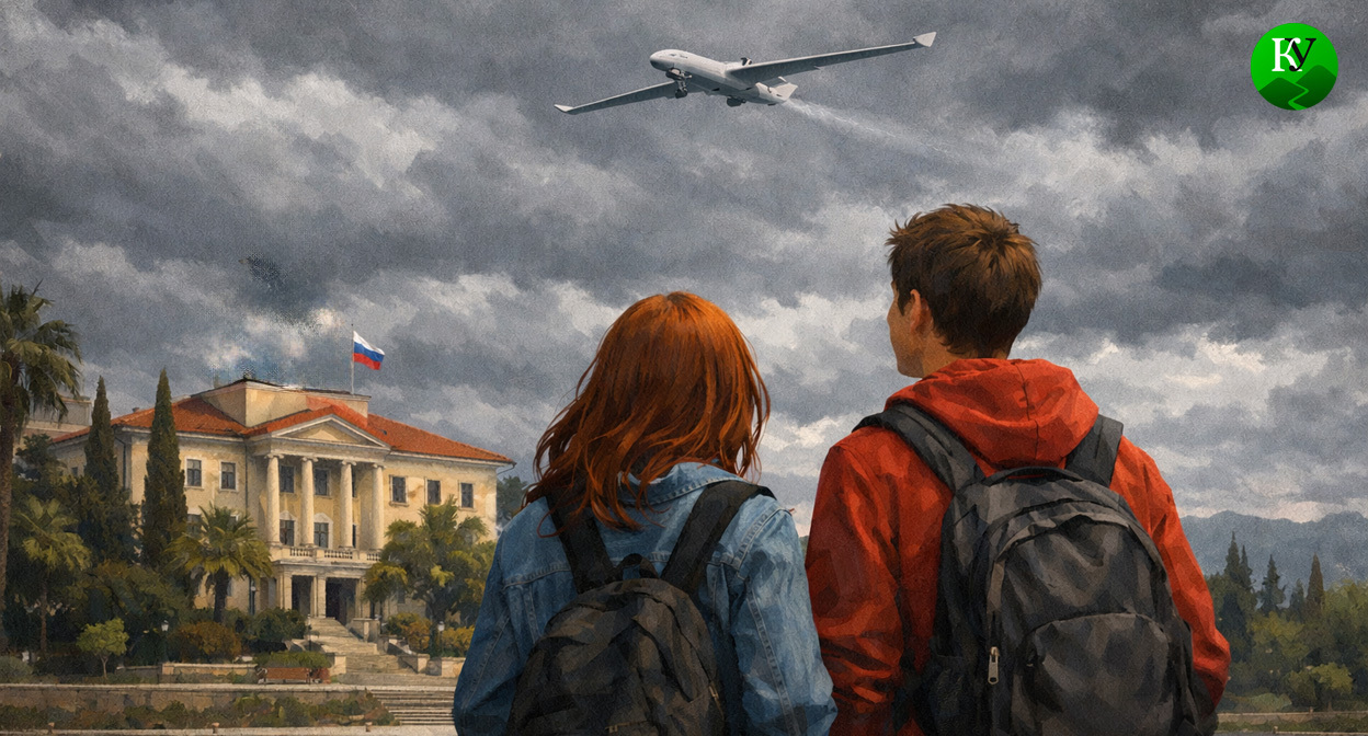 Студенты и БПЛА. Иллюстрация создана «Кавказским узлом» с помощью ИИ в программе Copilot Студенты и БПЛА. Иллюстрация создана «Кавказским узлом» с помощью ИИ в программе Copilot