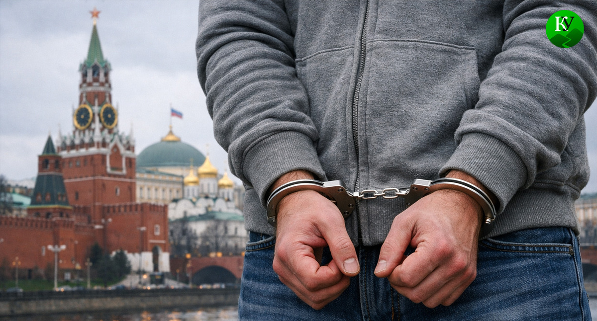 Мужчина в наручниках. Иллюстрация создана «Кавказским узлом» с помощью ИИ в программе Copilot