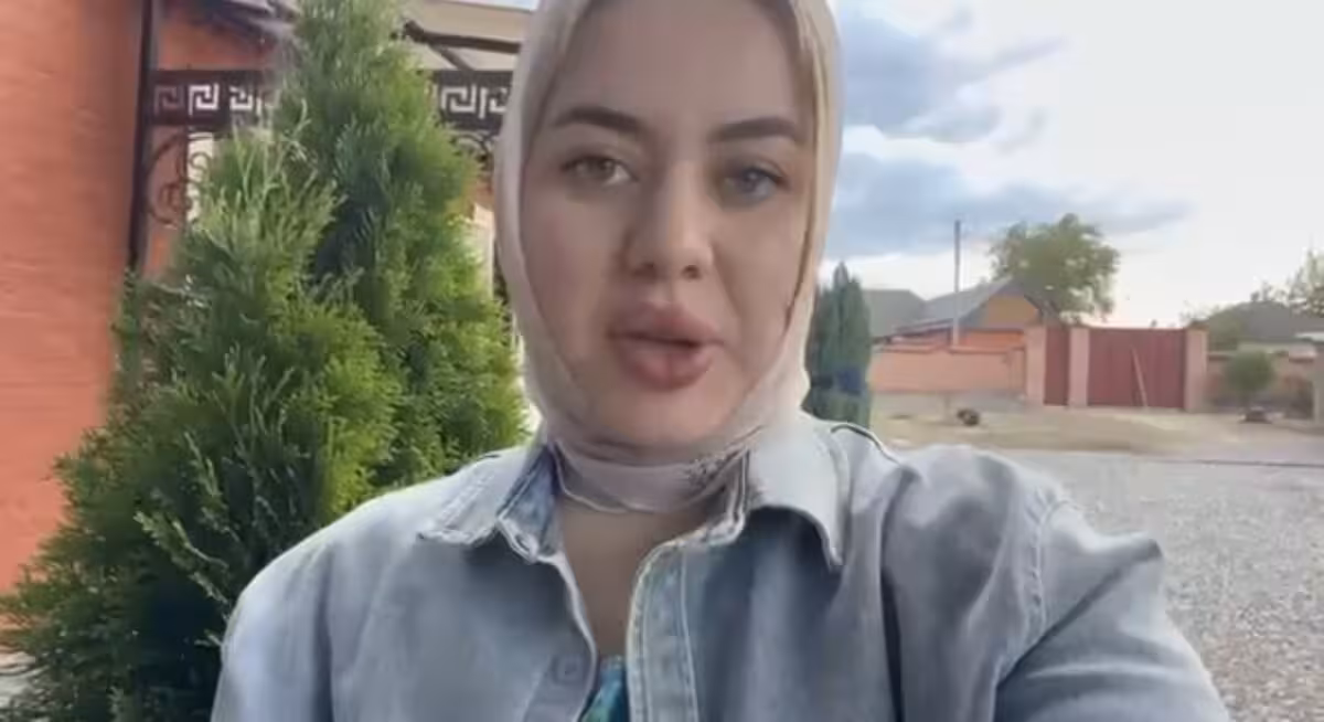 Белкиса Минцаева. Стоп-кадр видео, опубликованного Ахмедом Дудаевым в Telegram.