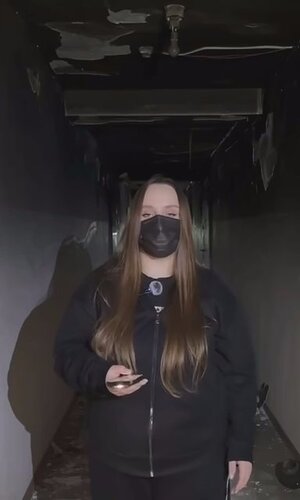 Пострадавшая от пожара в Нальчике. Кадр видео из телеграм-канала "Газета Юга" https://t.me/gazetayuga/13339 Пострадавшая от пожара в Нальчике. Кадр видео из телеграм-канала "Газета Юга" https://t.me/gazetayuga/13339