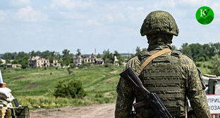 Военнослужащий. Иллюстрация создана "Кавказским узлом" при помощи ИИ в программе Copilot