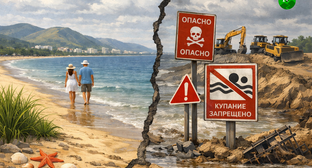 Пляжи Анапы. Иллюстрация создана "Кавказским узлом" при помощи ИИ в программе Copilot