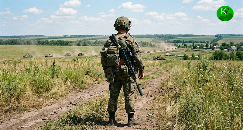 Военнослужащий. Иллюстрация создана "Кавказским узлом" при помощи ИИ в программе Copilot