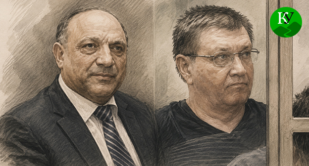 Карим Бабаев (слева) и Виталий Борзенко. Иллюстрация создана "Кавказским узлом" при помощи ИИ в программе Copilot