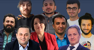 Журналисты Toplum TV. Фото: https://www.facebook.com/photo.php?fbid=1158556189602906&set=a.533634535428411&id=100063456087193 принадлежит компании Meta деятельность которой запрещена в России