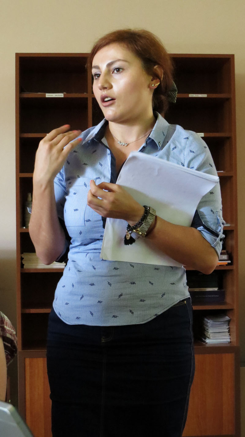 Секцию ведёт Ирена Алоян, сотрудница МККК в Армении.