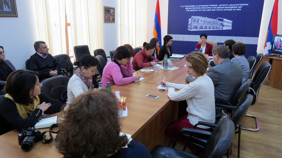    Пресс-конференция министра культуры НКР Нарине Агабалян.